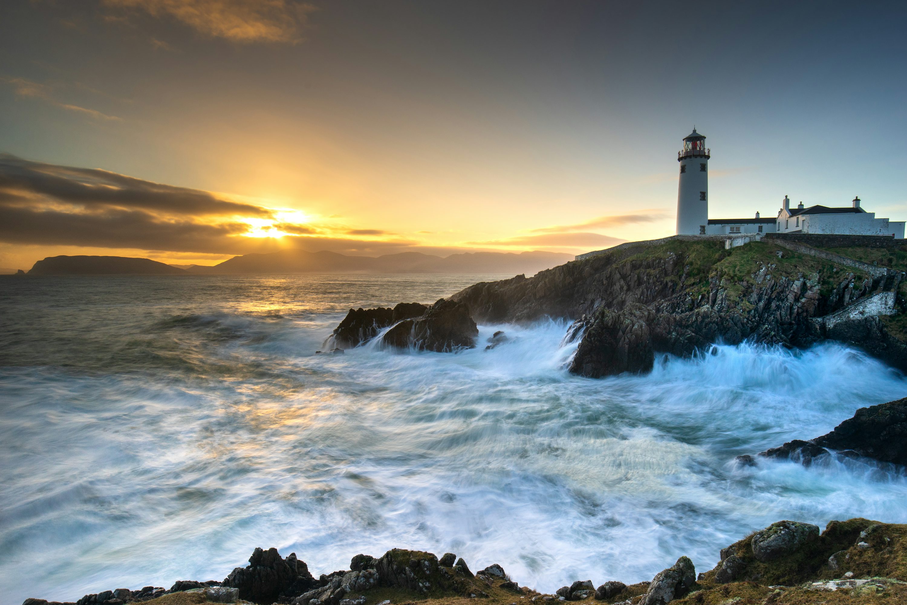Lighthouse at sunrise
